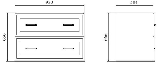 Тумба с раковиной Stworki Хадстен 100 белая
