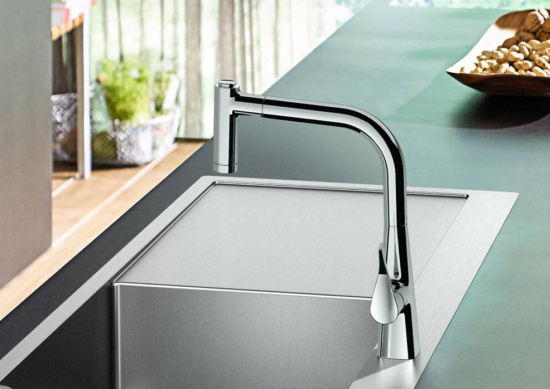 Смеситель для кухни Hansgrohe Metris M71 14834000 хром