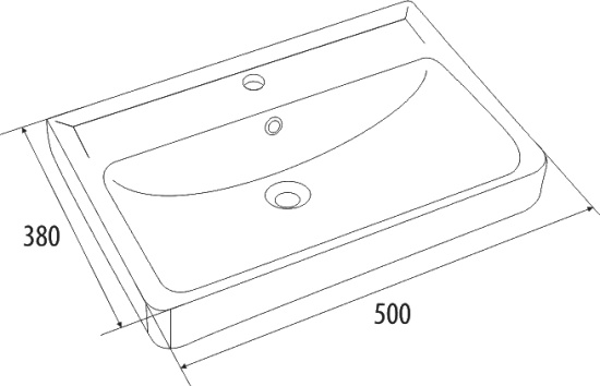 Мебельная раковина Iddis 0035000i28