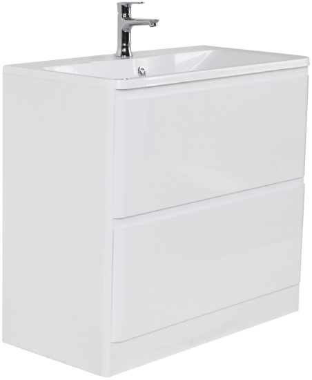 Тумба с раковиной BelBagno Albano 80 напольная, bianco lucido