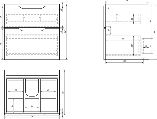 Мебель для ванной Dreja.Eco Q 60 белая