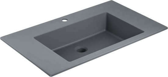 Тумба с раковиной Vincea Luka 80 2 ящика, натуральный дуб