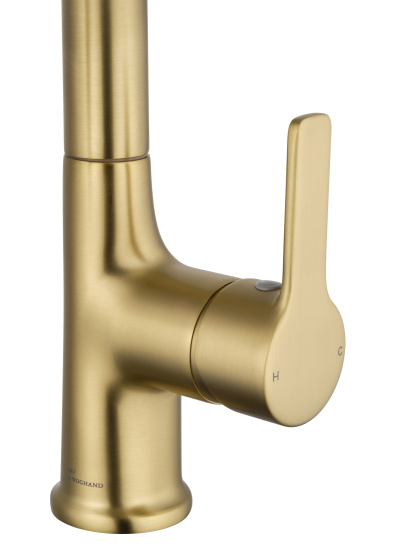 Смеситель для раковины Wonzon & Woghand WW-FE01L212-BG с выдвижным изливом