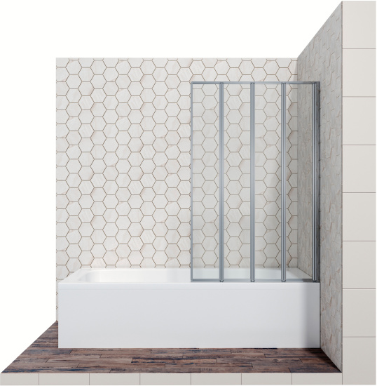Шторка на ванну Ambassador Bath Screens 16041111R 100 см