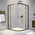 Душевой уголок Vegas Glass ZS TUR NOVO h1900 120 05 crystalvision, профиль бронза, стекло crystalvision