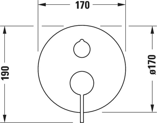Смеситель для ванны Duravit D-Neo DE5210018010