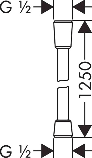 Душевой шланг Hansgrohe Sensoflex 28132000