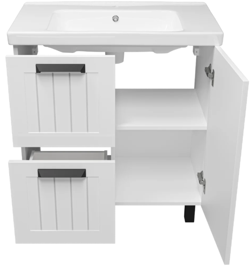 Тумба с раковиной Misty Спарта 80 белая