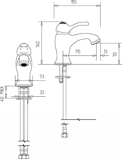 Смеситель для раковины Migliore Lem Swarovski ML.LEM-1913K.CR хром