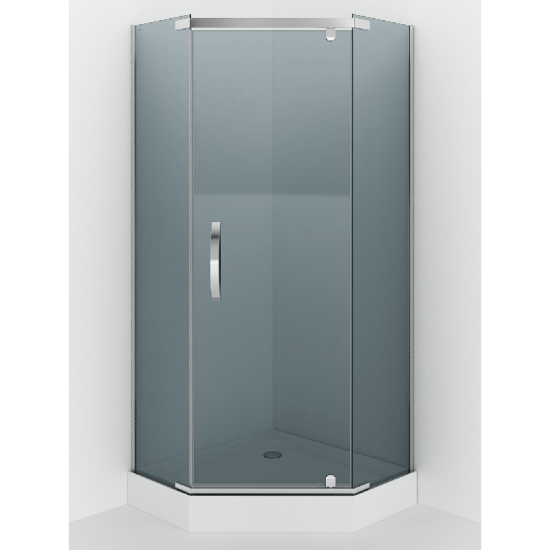 Душевой уголок Alex Baitler AB2590S2 профиль хром, стекло тонированное