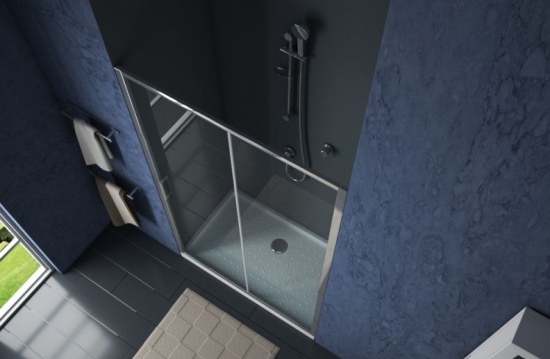 Душевая дверь в нишу Bravat Drop 120x200 раздвижная