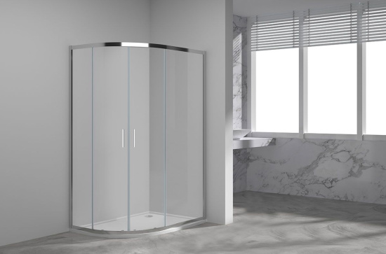 Душевой уголок Vincea Garda VSJ-1G129CL 120x90, профиль хром, стекло прозрачное