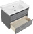 Тумба с раковиной ASB-Woodline Лорена 80 grigio