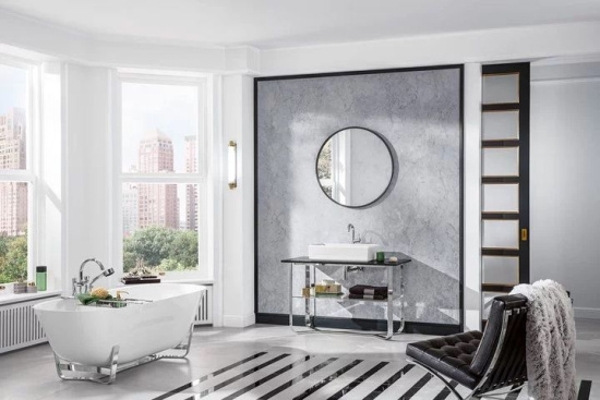 Консоль Villeroy & Boch Antheus 120 nero marquina, мраморная столешница