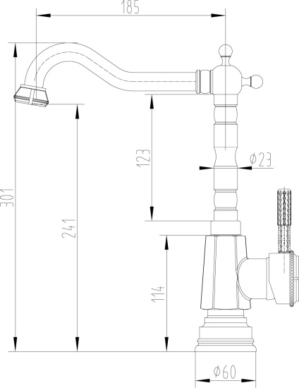 Смеситель для кухни Lemark Jasmine LM6605B