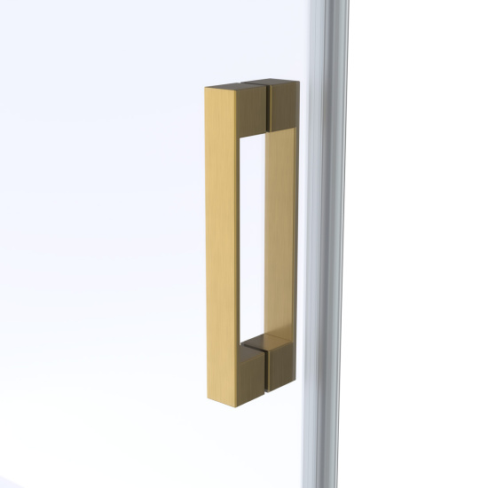 Душевая дверь в нишу Vegas Glass  Z2P Protec h1900 220 03 Moru, профиль золото матовое, стекло Moru