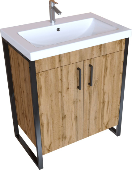 Тумба с раковиной 1MarKa Grunge Loft 70Н дуб вотан