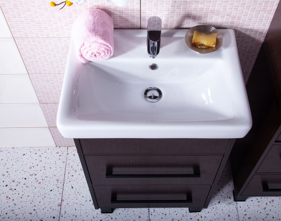 Тумба с раковиной Бриклаер Чили 55 венге С