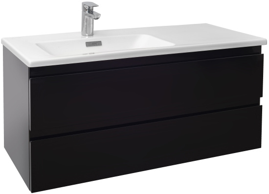 Мебель для ванной Jacob Delafon Madeleine 100 L черный блестящий