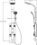Душевая стойка Gllon GL-SL094LW-1-S