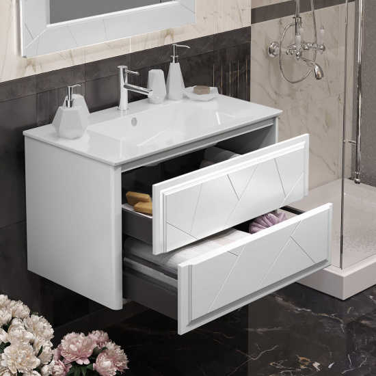 Мебель для ванной Opadiris Луиджи 90 белая