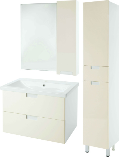 Зеркало Bellezza Пегас 80 R бежевое