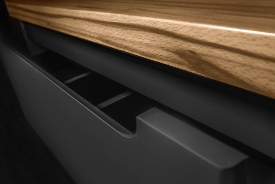 Тумба с раковиной Jorno Wood 80, серая, светлая столешница