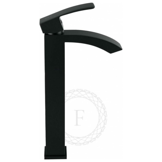 Смеситель для раковины высокий Filarete Waterfall FL6010BL, черный