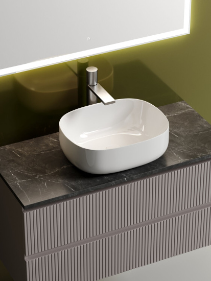 Тумба с раковиной Sancos Snob T 100 Doha Soft SNT100SM, подвесная