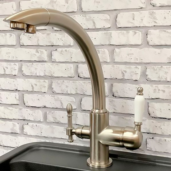 Смеситель для кухни Milacio Castellon Ceramic MC.513.SN, сатин