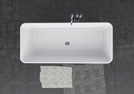 Ванна из искусственного камня Aquanet Demure TC-S03B 165x73 см. матовая
