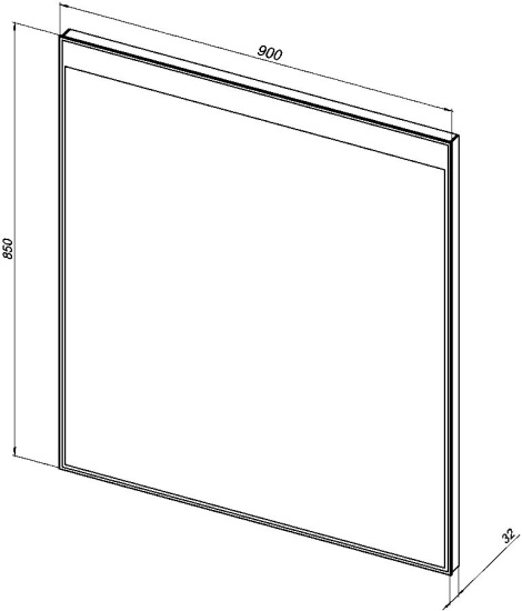 Зеркало Aquanet Палермо New 9085