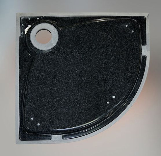 Поддон для душа GuteWetter Deluxe 90x90x4 R черный