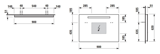 Мебель для ванной Laufen Ino 4.2540.1.030.170.1 белая матовая