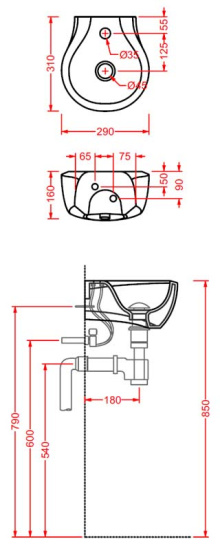 Раковина ArtCeram Blend BLL003