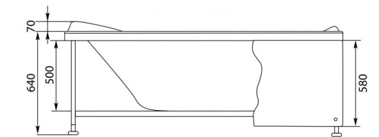 Акриловая ванна Aquanet Grenada 170х80 см