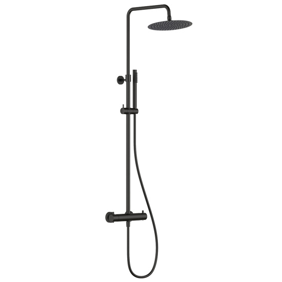 Душевая стойка AQUAme Siena AQM8006MB с термостатом