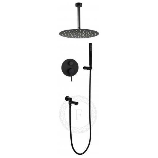 Душевая система Filarete Roun FL1022BL, черный