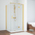 Душевой уголок Vegas Glass AFP-Fis 110 09 crystalvision R профиль золото глянцевое, стекло crystalvision