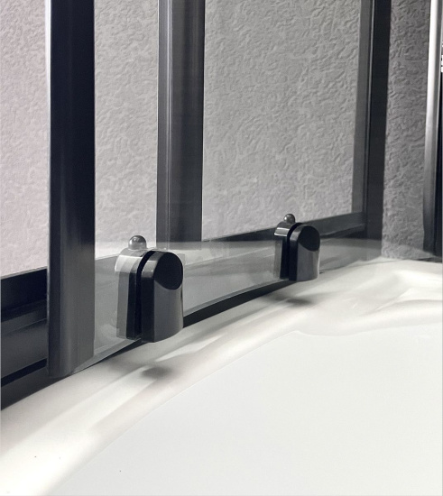 Душевой уголок Royal Bath BK RB100BK-T-BL 100x100 с поддоном