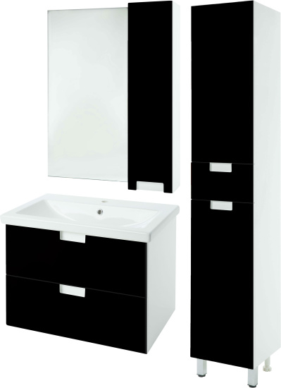 Зеркало Bellezza Пегас 60 R черное