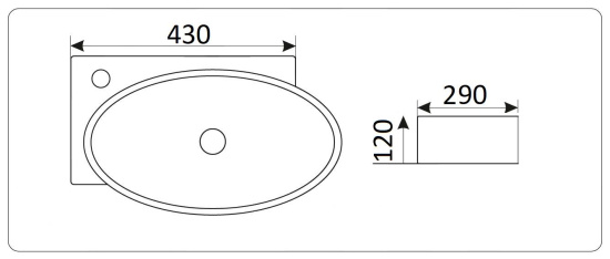 Раковина CeramaLux 9100R
