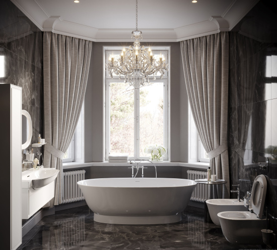 Мебель для ванной Laufen The New Classic 120, белая глянцевая