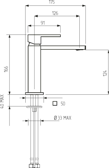 Смеситель для раковины Migliore Kvant 30434 черный