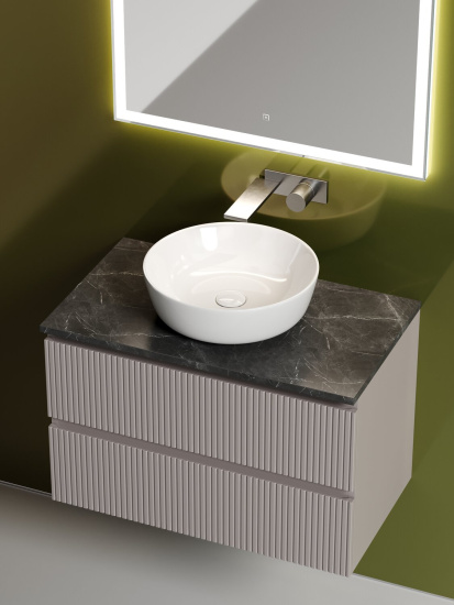 Тумба с раковиной Sancos Snob T 80 Doha Soft SNT80SM, подвесная