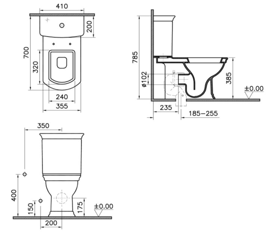 Унитаз-компакт VitrA Serenada 9722B003-7203
