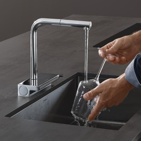 Смеситель для кухни Hansgrohe Aquno Select M81 73836000 хром