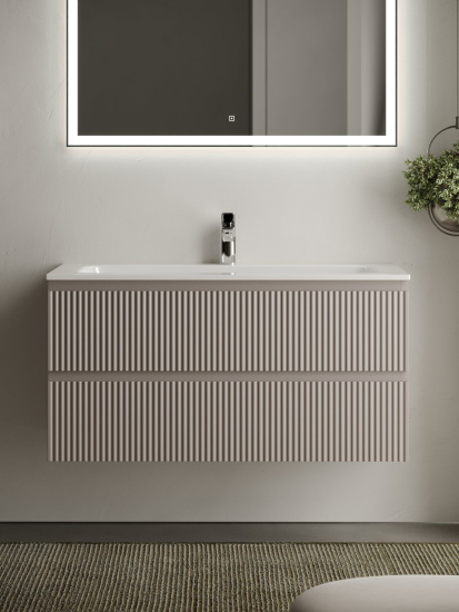 Тумба с раковиной Sancos Snob R 100 Doha Soft SNR100SM, подвесная