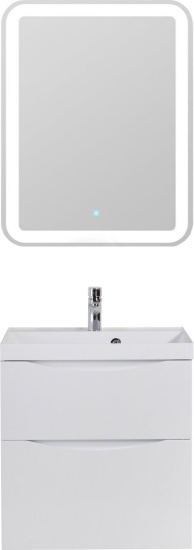 Тумба с раковиной BelBagno Marino H60 bianco lucido