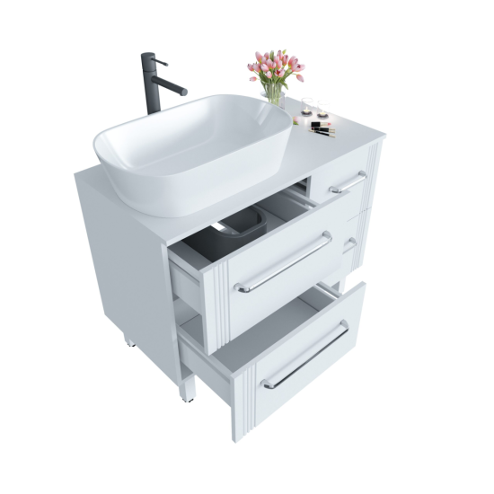 Тумба с раковиной Sanvit Ричмонд 90 R со столешницей